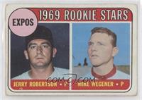 1969 Rookie Stars - Jerry Robertson, Mike Wegener [Good to VG‑E…