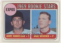 1969 Rookie Stars - Jerry Robertson, Mike Wegener [Good to VG‑E…