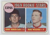 1969 Rookie Stars - Jerry Robertson, Mike Wegener [Good to VG‑E…