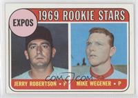 1969 Rookie Stars - Jerry Robertson, Mike Wegener