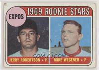 1969 Rookie Stars - Jerry Robertson, Mike Wegener