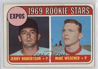 1969 Rookie Stars - Jerry Robertson, Mike Wegener [Poor to Fair]