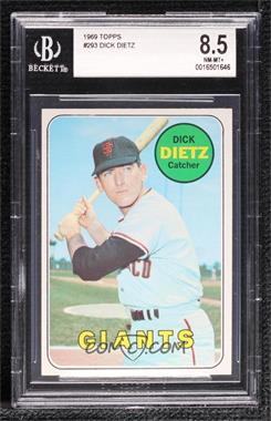 1969 Topps - [Base] #293 - Dick Dietz [BGS 8.5 NM‑MT+]