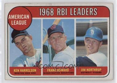 1969 Topps - [Base] #3 - League Leaders - Ken Harrelson, Frank Howard, Jim Northrup