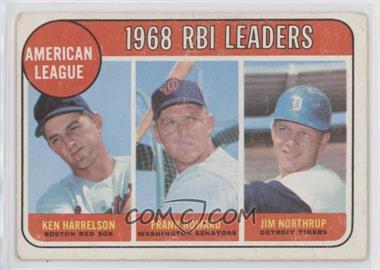 1969 Topps - [Base] #3 - League Leaders - Ken Harrelson, Frank Howard, Jim Northrup