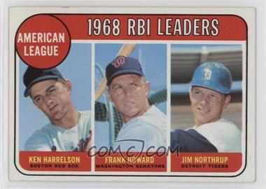 1969 Topps - [Base] #3 - League Leaders - Ken Harrelson, Frank Howard, Jim Northrup