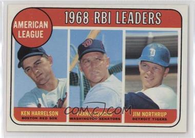 1969 Topps - [Base] #3 - League Leaders - Ken Harrelson, Frank Howard, Jim Northrup