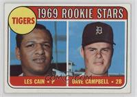1969 Rookie Stars - Les Cain, Dave Campbell [Good to VG‑EX]