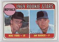1969 Rookie Stars - Mike Fiore, Jim Rooker [Poor to Fair]