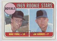 1969 Rookie Stars - Mike Fiore, Jim Rooker [COMC RCR Excellent]