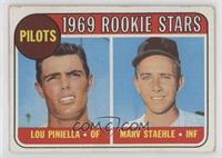 1969 Rookie Stars - Lou Piniella, Marv Staehle