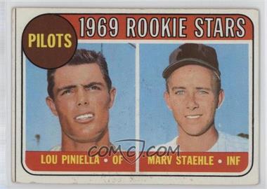 1969 Topps - [Base] #394 - 1969 Rookie Stars - Lou Piniella, Marv Staehle