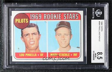 1969 Topps - [Base] #394 - 1969 Rookie Stars - Lou Piniella, Marv Staehle [BGS 8.5 NM‑MT+]