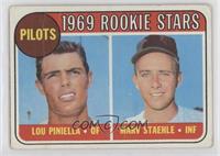 1969 Rookie Stars - Lou Piniella, Marv Staehle [Poor to Fair]