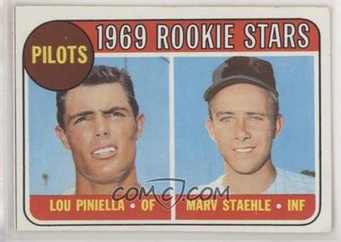 1969 Topps - [Base] #394 - 1969 Rookie Stars - Lou Piniella, Marv Staehle