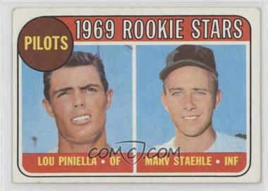 1969 Topps - [Base] #394 - 1969 Rookie Stars - Lou Piniella, Marv Staehle
