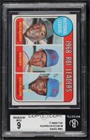 League Leaders - Willie McCovey, Ron Santo, Billy Williams [BGS 6 EX&…