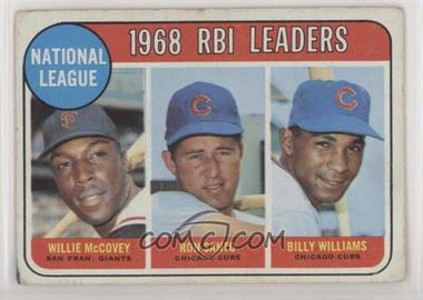 1969 Topps - [Base] #4 - League Leaders - Willie McCovey, Ron Santo, Billy Williams [COMC RCR Poor]