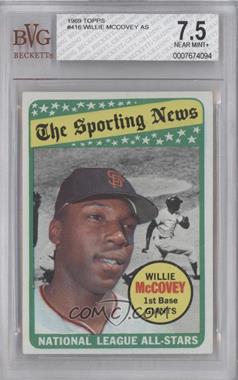 1969 Topps - [Base] #416 - The Sporting News All Star Selection - Willie McCovey (Tony Oliva in Background) [BVG 7.5 NEAR MINT+]