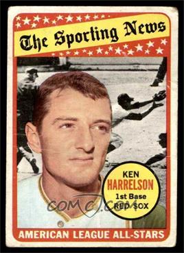 1969 Topps - [Base] #417 - The Sporting News All Star Selection - Ken Harrelson [FAIR]