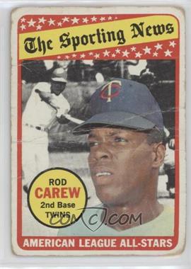1969 Topps - [Base] #419 - The Sporting News All Star Selection - Rod Carew, (Lou Brock in Background) [Poor to Fair]