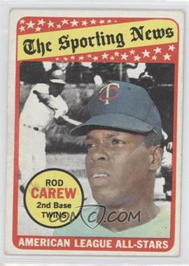 1969 Topps - [Base] #419 - The Sporting News All Star Selection - Rod Carew, (Lou Brock in Background)