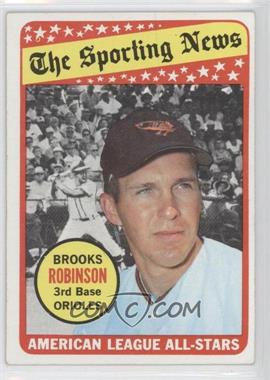 1969 Topps - [Base] #421 - The Sporting News All Star Selection - Brooks Robinson (Hank Aaron in Background Photo)