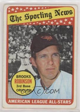 1969 Topps - [Base] #421 - The Sporting News All Star Selection - Brooks Robinson (Hank Aaron in Background Photo)