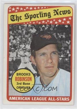 1969 Topps - [Base] #421 - The Sporting News All Star Selection - Brooks Robinson (Hank Aaron in Background Photo)