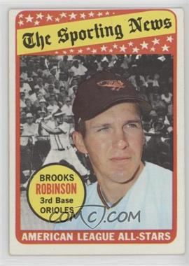 1969 Topps - [Base] #421 - The Sporting News All Star Selection - Brooks Robinson (Hank Aaron in Background Photo)