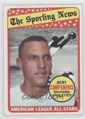 1969 Topps - [Base] #423 - The Sporting News All Star Selection - Bert Campaneris (Tony Kubek in Background)