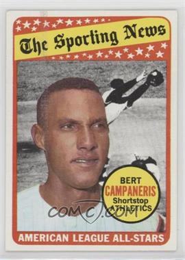 1969 Topps - [Base] #423 - The Sporting News All Star Selection - Bert Campaneris (Tony Kubek in Background)