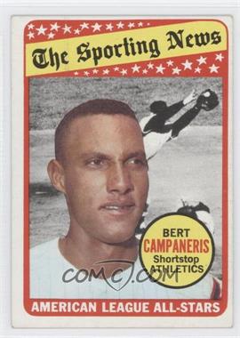 1969 Topps - [Base] #423 - The Sporting News All Star Selection - Bert Campaneris (Tony Kubek in Background)