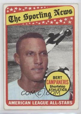 1969 Topps - [Base] #423 - The Sporting News All Star Selection - Bert Campaneris (Tony Kubek in Background)