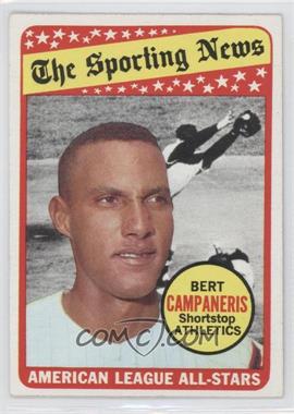 1969 Topps - [Base] #423 - The Sporting News All Star Selection - Bert Campaneris (Tony Kubek in Background)