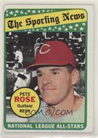 The Sporting News All Star Selection - Pete Rose (Mickey Mantle in Background)