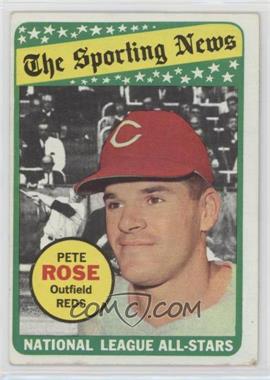 1969 Topps - [Base] #424 - The Sporting News All Star Selection - Pete Rose (Mickey Mantle in Background)