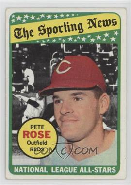 1969 Topps - [Base] #424 - The Sporting News All Star Selection - Pete Rose (Mickey Mantle in Background)