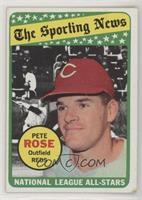 The Sporting News All Star Selection - Pete Rose (Mickey Mantle in Background)