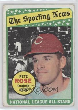 1969 Topps - [Base] #424 - The Sporting News All Star Selection - Pete Rose (Mickey Mantle in Background)