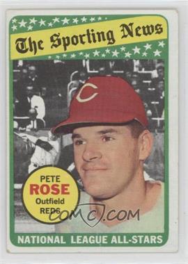 1969 Topps - [Base] #424 - The Sporting News All Star Selection - Pete Rose (Mickey Mantle in Background)