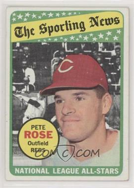 1969 Topps - [Base] #424 - The Sporting News All Star Selection - Pete Rose (Mickey Mantle in Background)