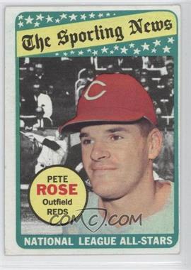 1969 Topps - [Base] #424 - The Sporting News All Star Selection - Pete Rose (Mickey Mantle in Background)