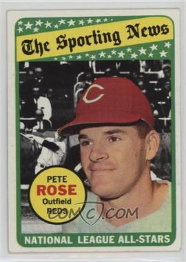 1969 Topps - [Base] #424 - The Sporting News All Star Selection - Pete Rose (Mickey Mantle in Background)