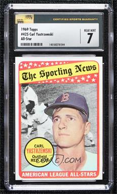 1969 Topps - [Base] #425 - The Sporting News All Star Selection - Carl Yastrzemsk (Nellie Fox, Jim Landis and Luis Aparicio in Background) [CSG 7 Near Mint]