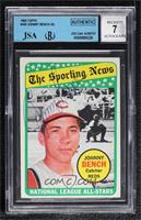 The Sporting News All Star Selection - Johnny Bench [JSA Certified En…