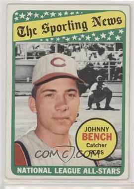 1969 Topps - [Base] #430 - The Sporting News All Star Selection - Johnny Bench [Good to VG‑EX]