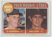 1969 Rookie Stars - Ed Herrmann, Dan Lazar