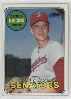 1969 Topps - [Base] #441.1 - Dennis Higgins (Yellow Last Name)