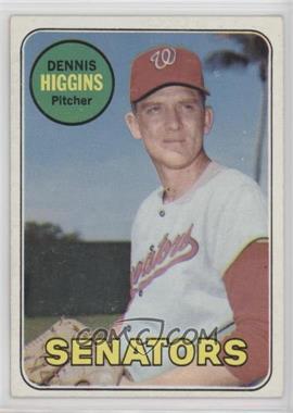 1969 Topps - [Base] #441.1 - Dennis Higgins (Yellow Last Name)